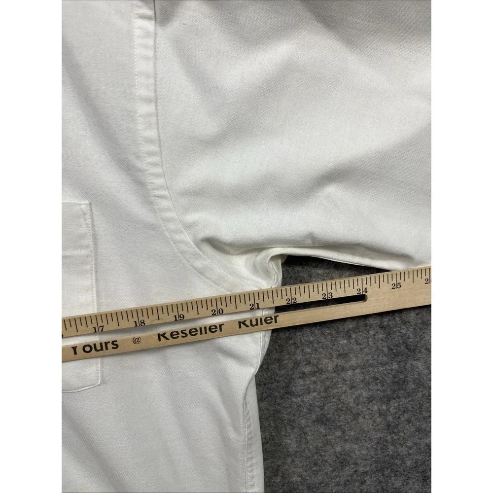 VTG‎  1990's Chevy Indy V8 Crew Shirt Size Large/ 16 1/2 \Arrow Dover \White - Picture 9 of 10